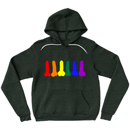 Rainbow Gay Pride Penis Premium Hoodie