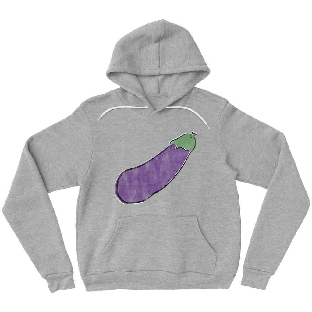 Distressed Happy Eggplant Premium Hoodie