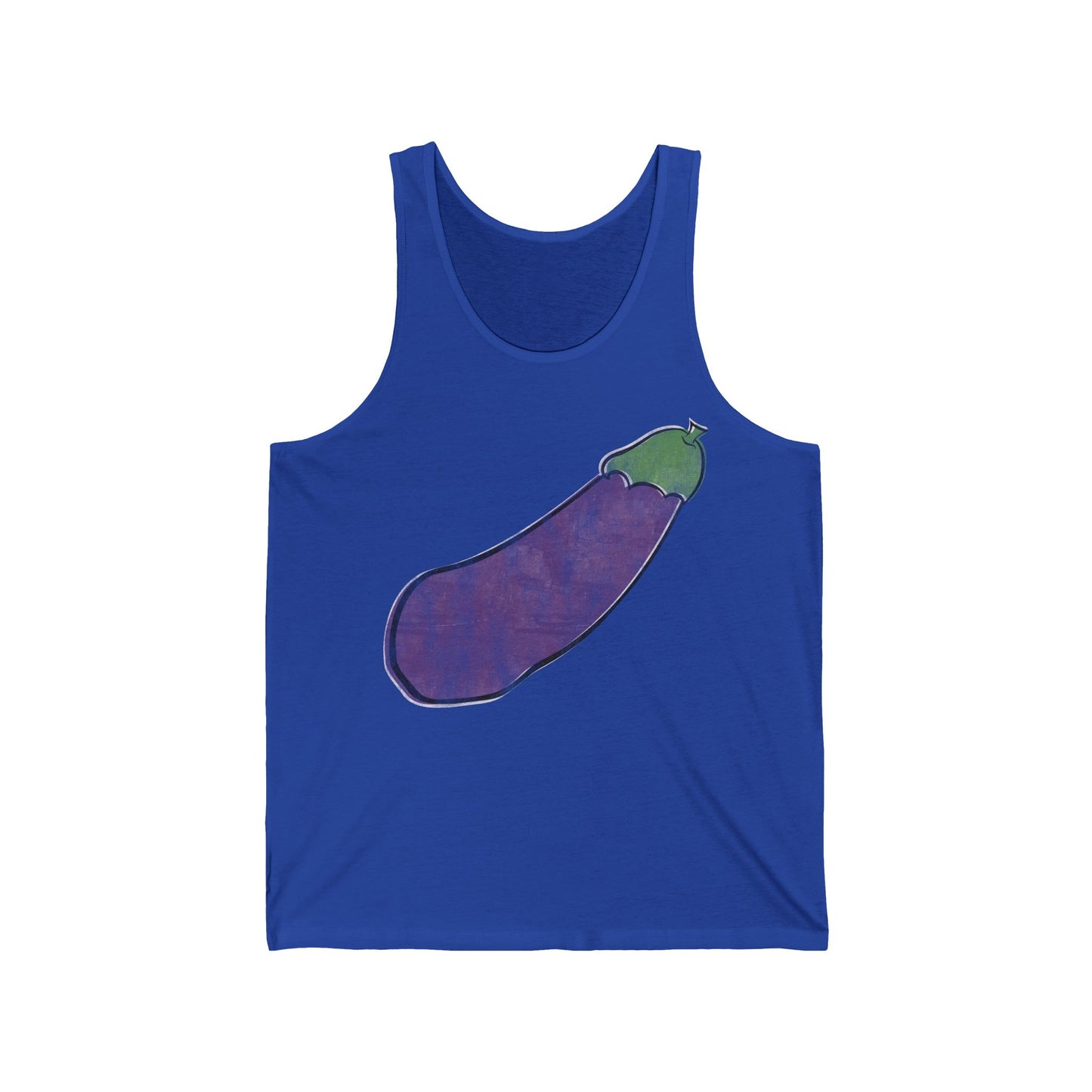 Distressed Happy Eggplant Tank Top