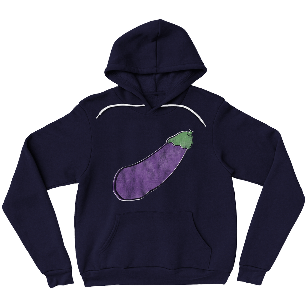 Distressed Happy Eggplant Premium Hoodie