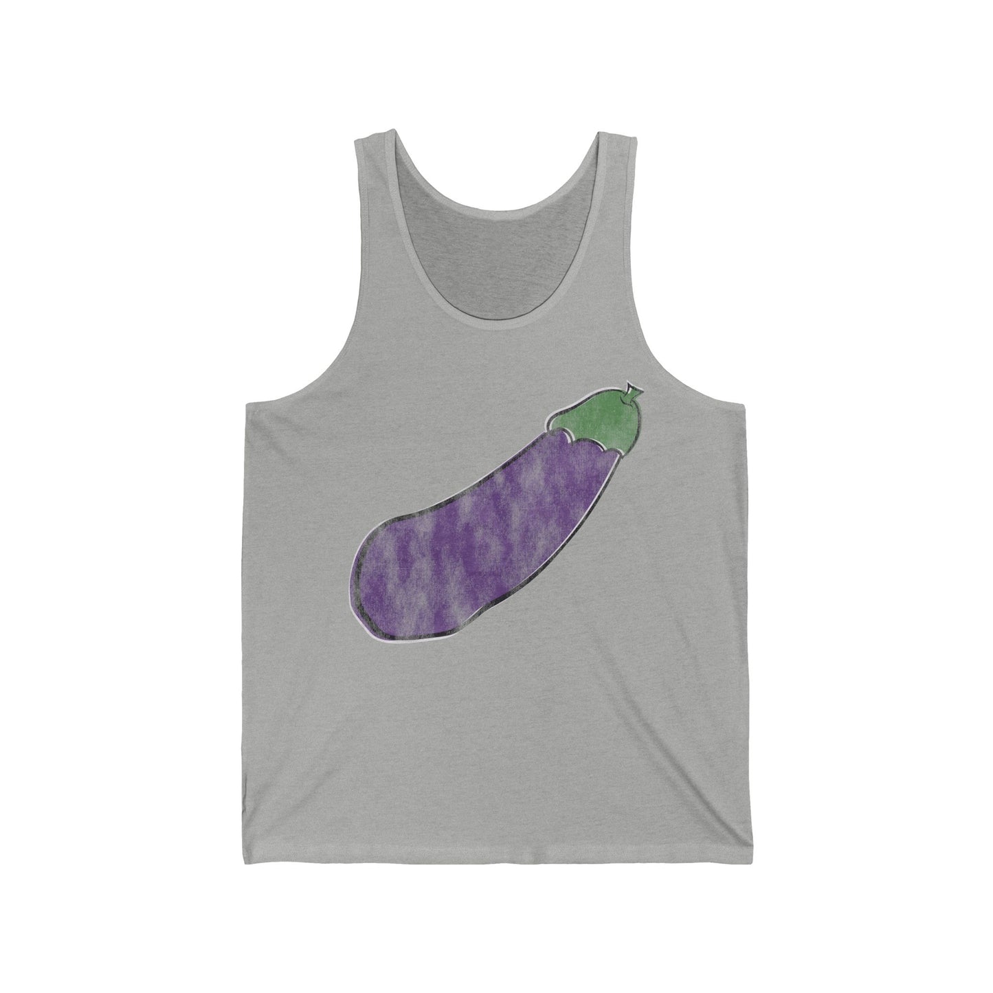 Distressed Happy Eggplant Tank Top