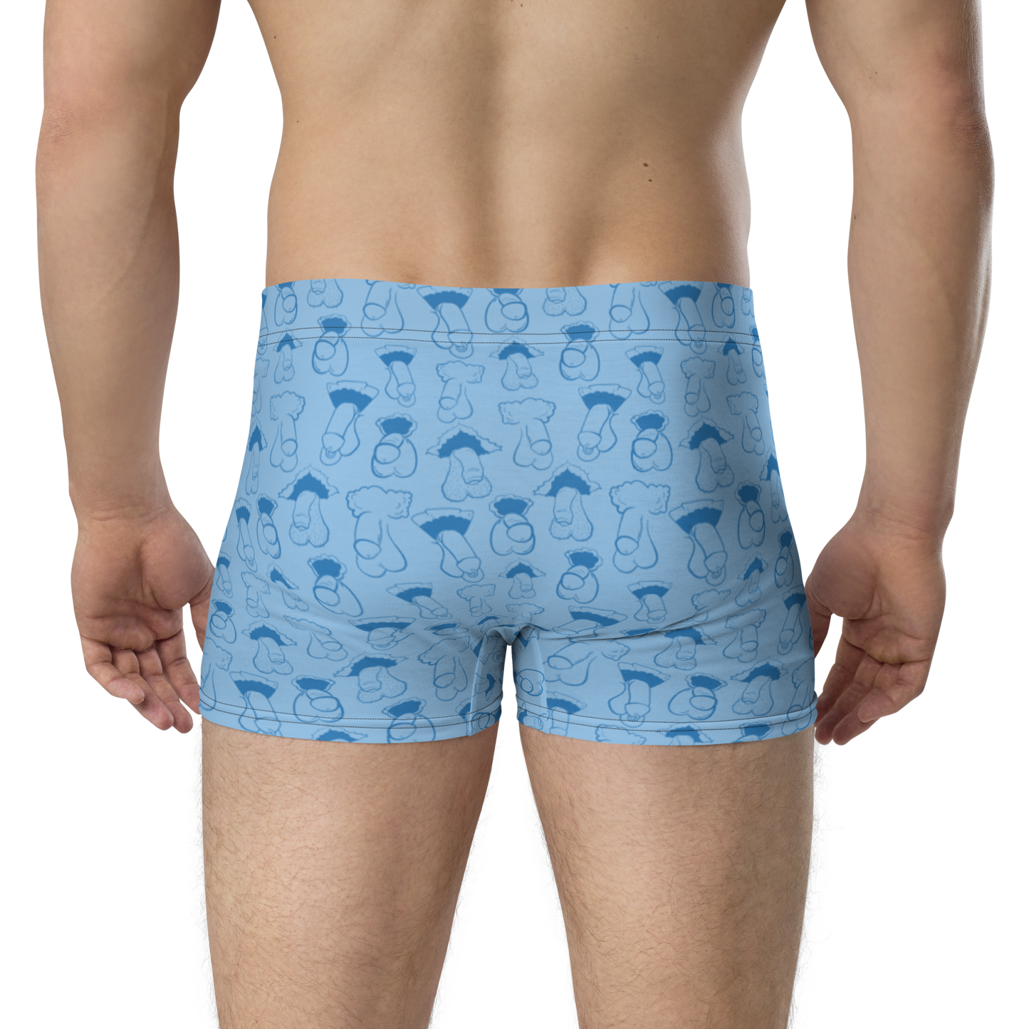 Blue Dick Boxer Briefs