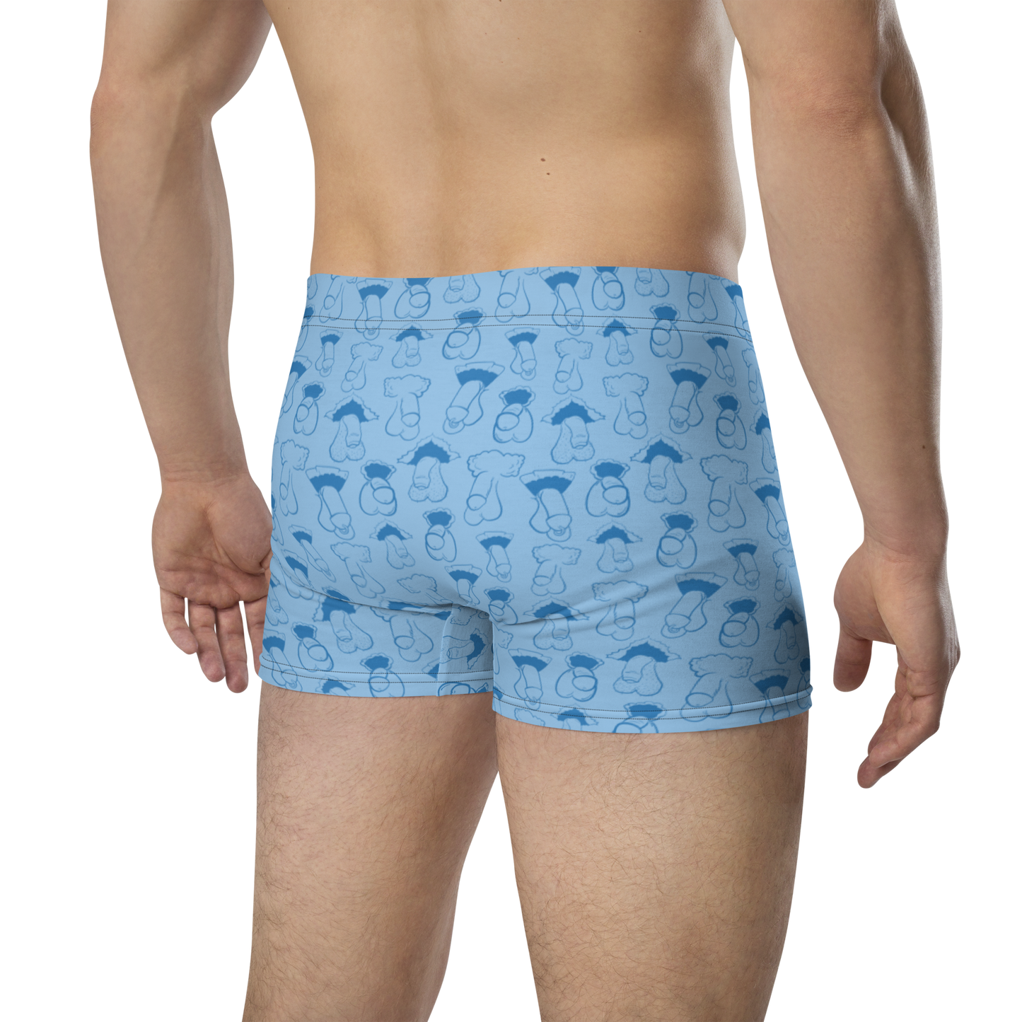 Blue Dick Boxer Briefs