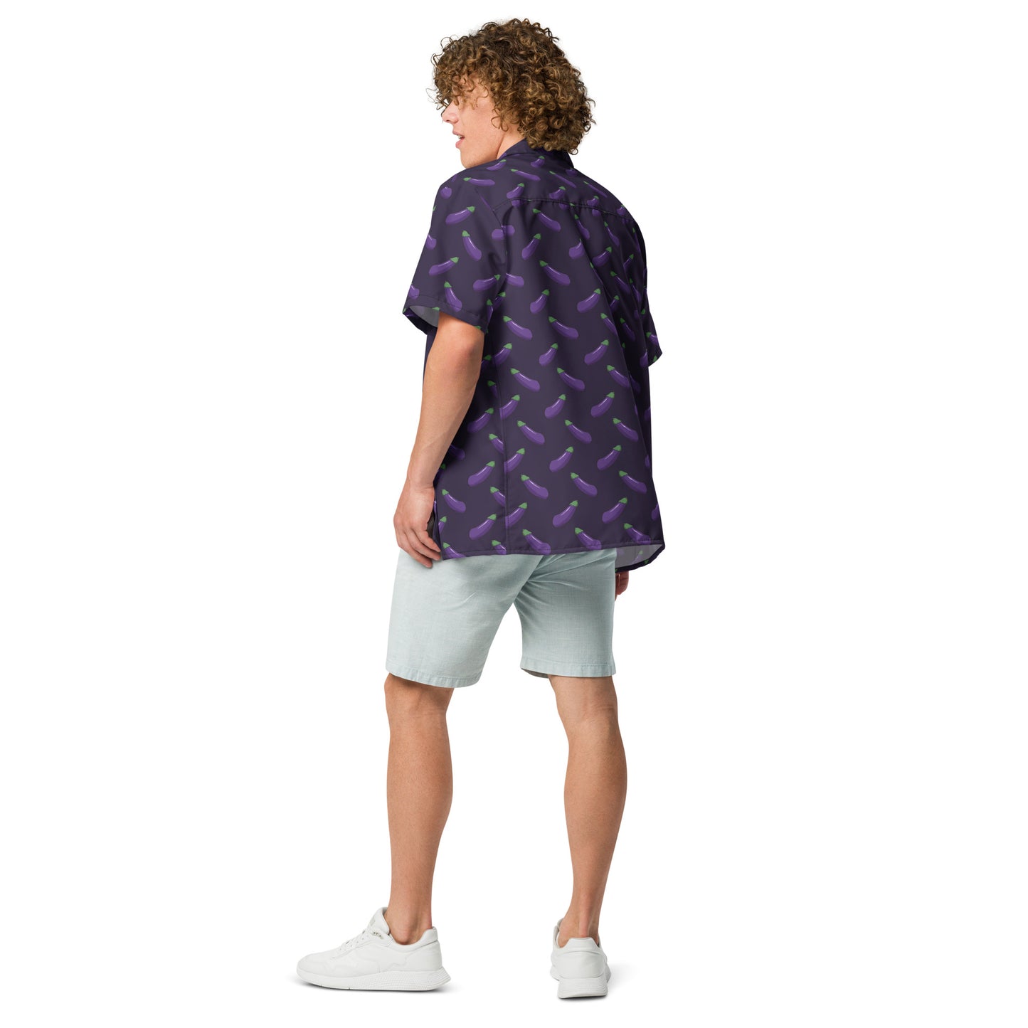 Happy Eggplant Short Sleeve Shirt