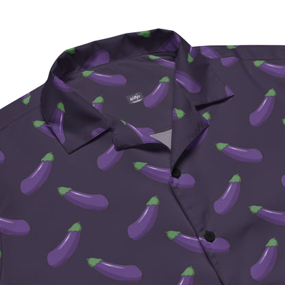 Happy Eggplant Short Sleeve Shirt