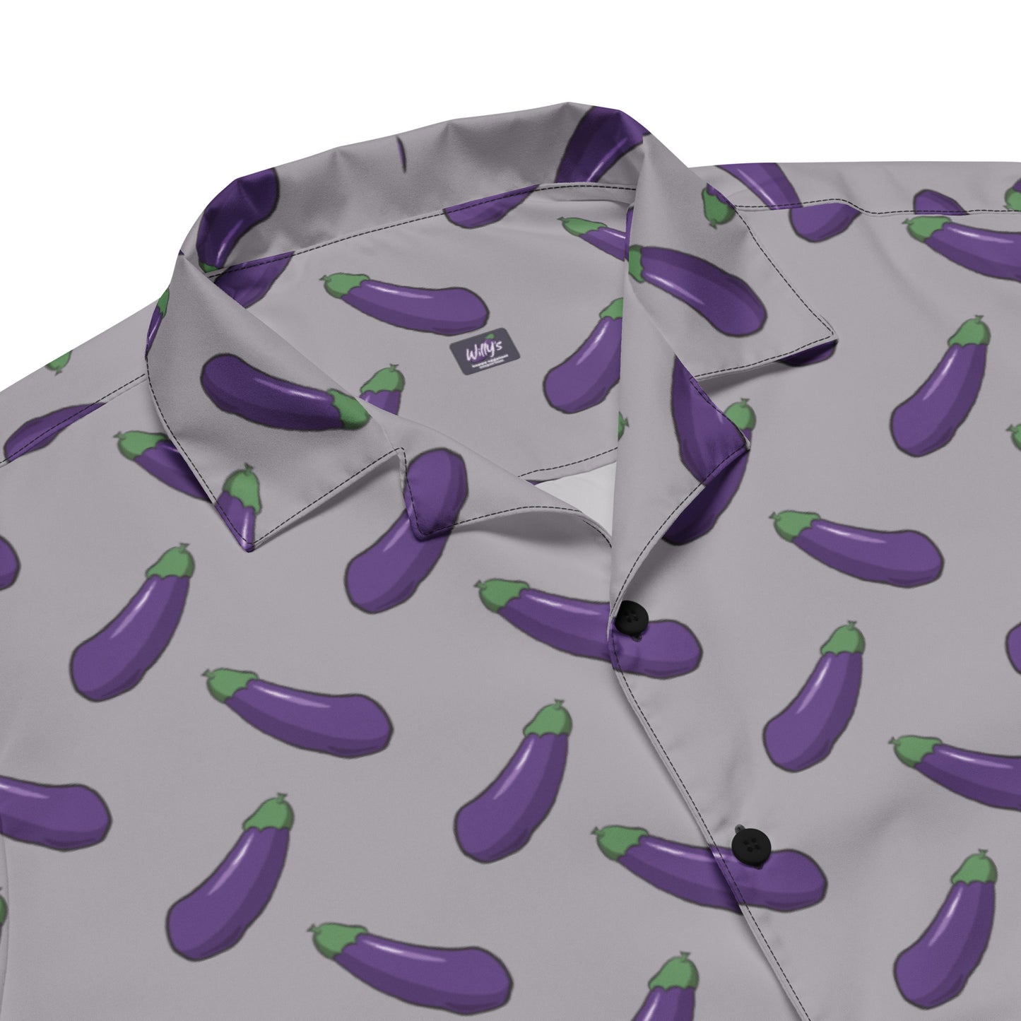 Happy Eggplant Short Sleeve Shirt