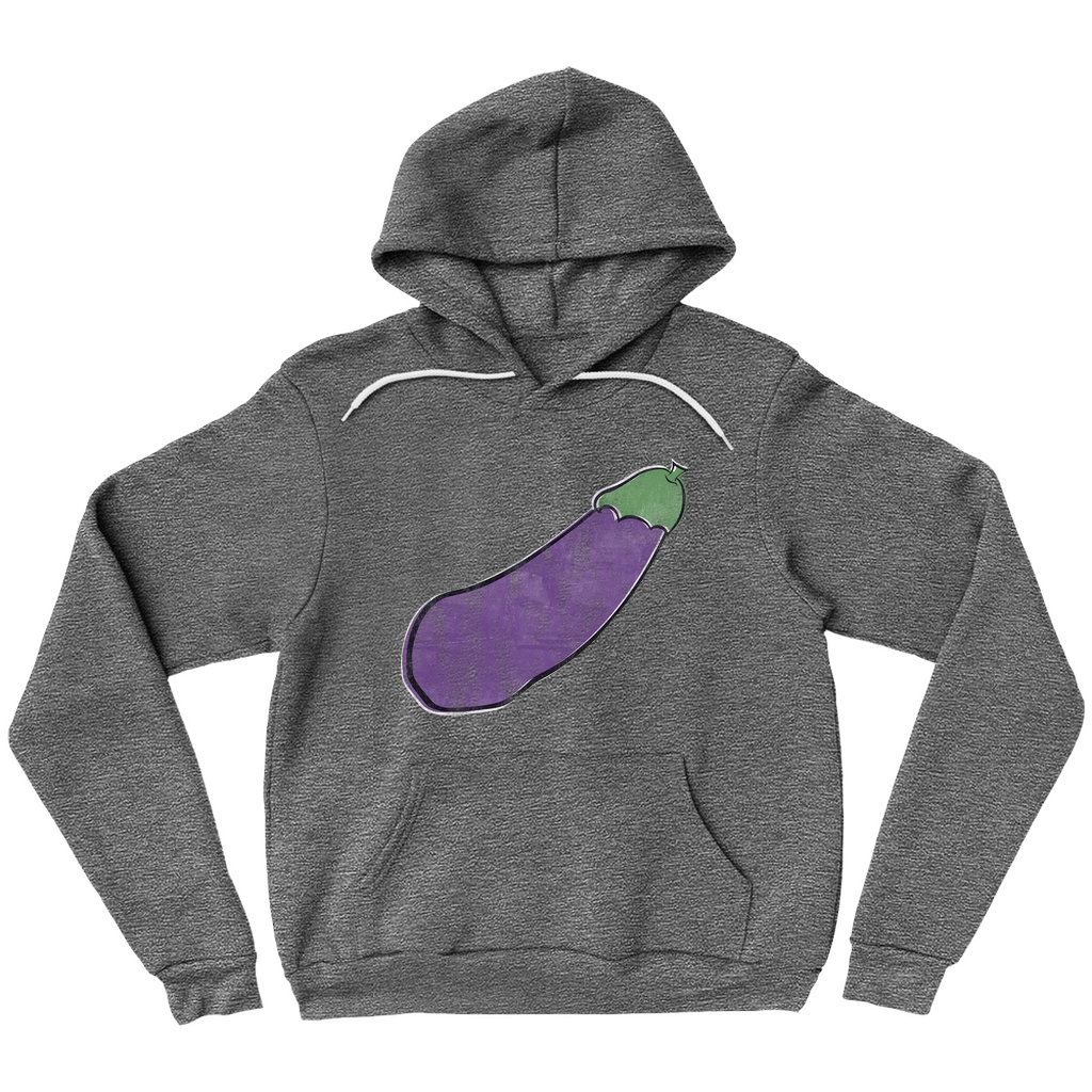 Distressed Happy Eggplant Premium Hoodie