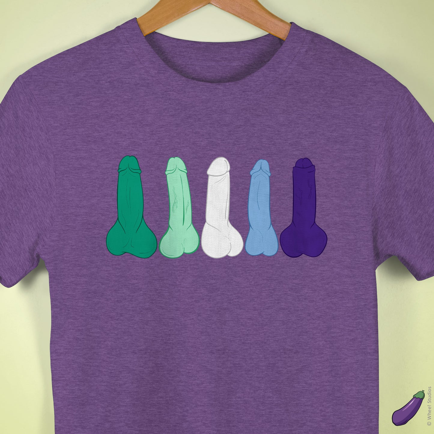 Gay Male Pride Penises Premium T-Shirt