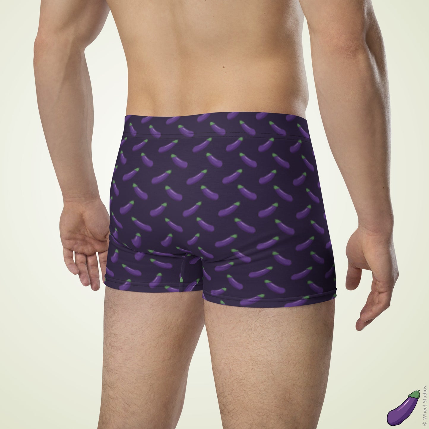 Happy Eggplant Boxer Briefs