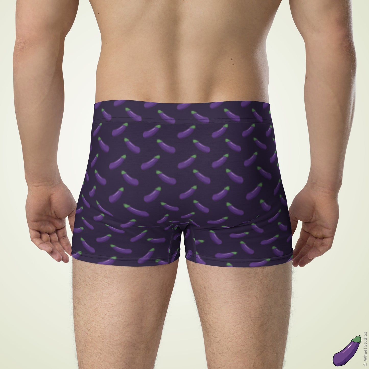 Happy Eggplant Boxer Briefs