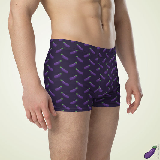 Happy Eggplant Boxer Briefs