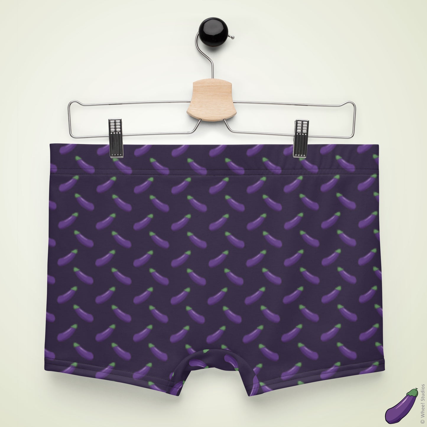 Happy Eggplant Boxer Briefs