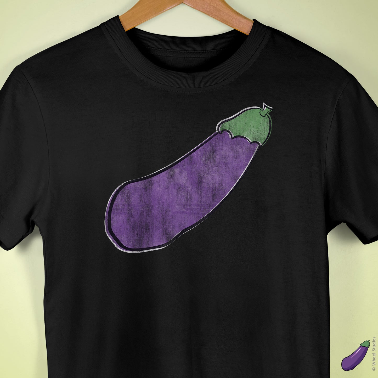 Distressed Happy Eggplant Premium T-Shirt