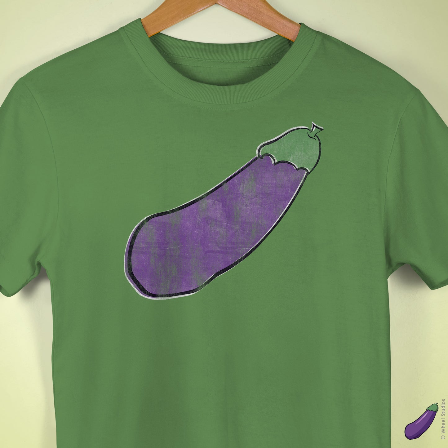 Distressed Happy Eggplant Premium T-Shirt