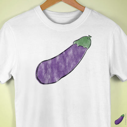 Distressed Happy Eggplant Premium T-Shirt