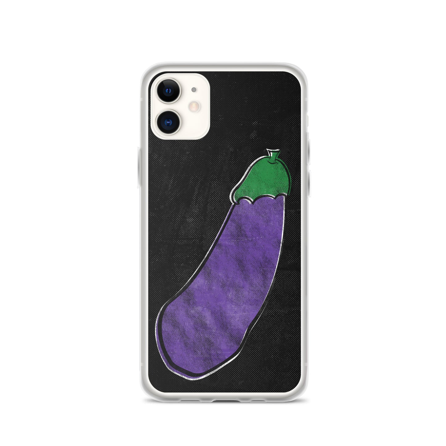 Distressed Happy Eggplant iPhone Case