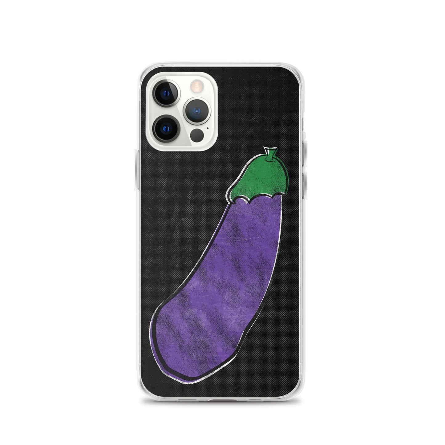 Distressed Happy Eggplant iPhone Case