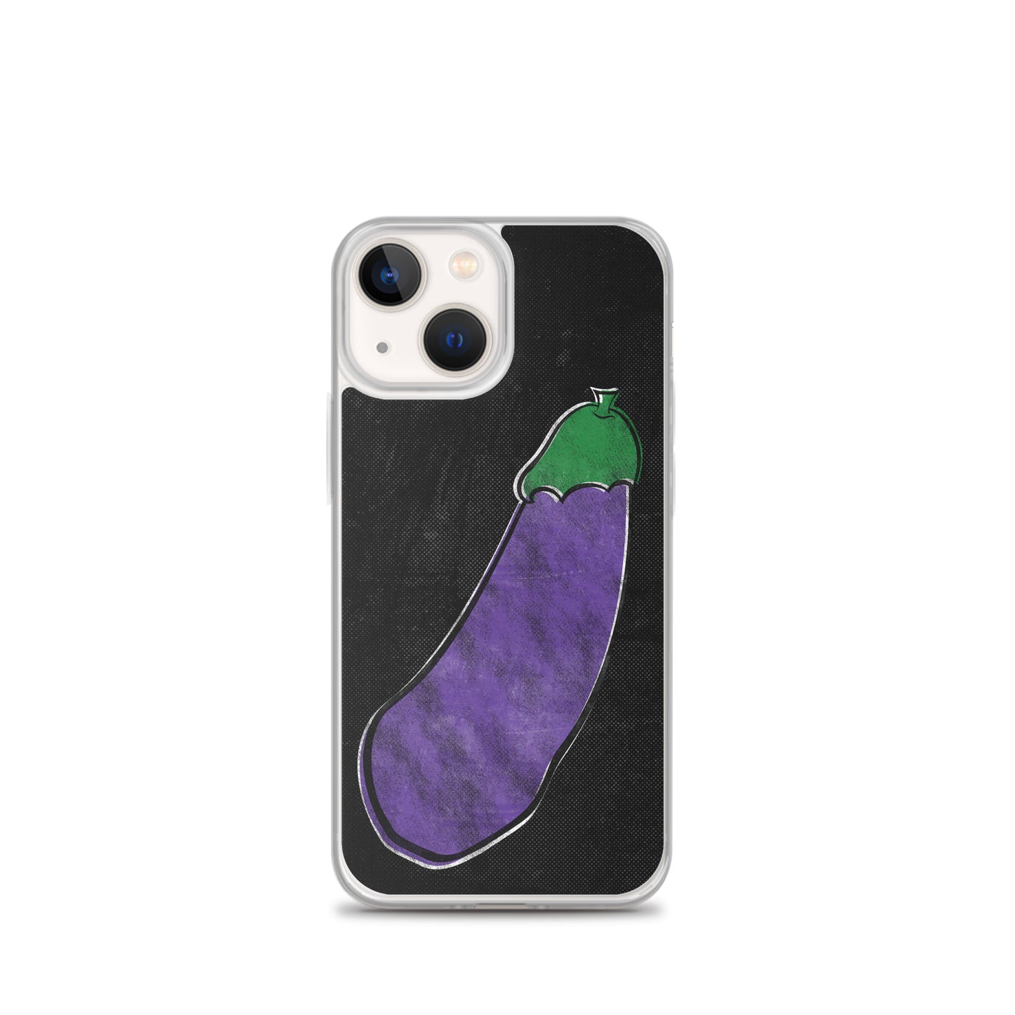 Distressed Happy Eggplant iPhone Case