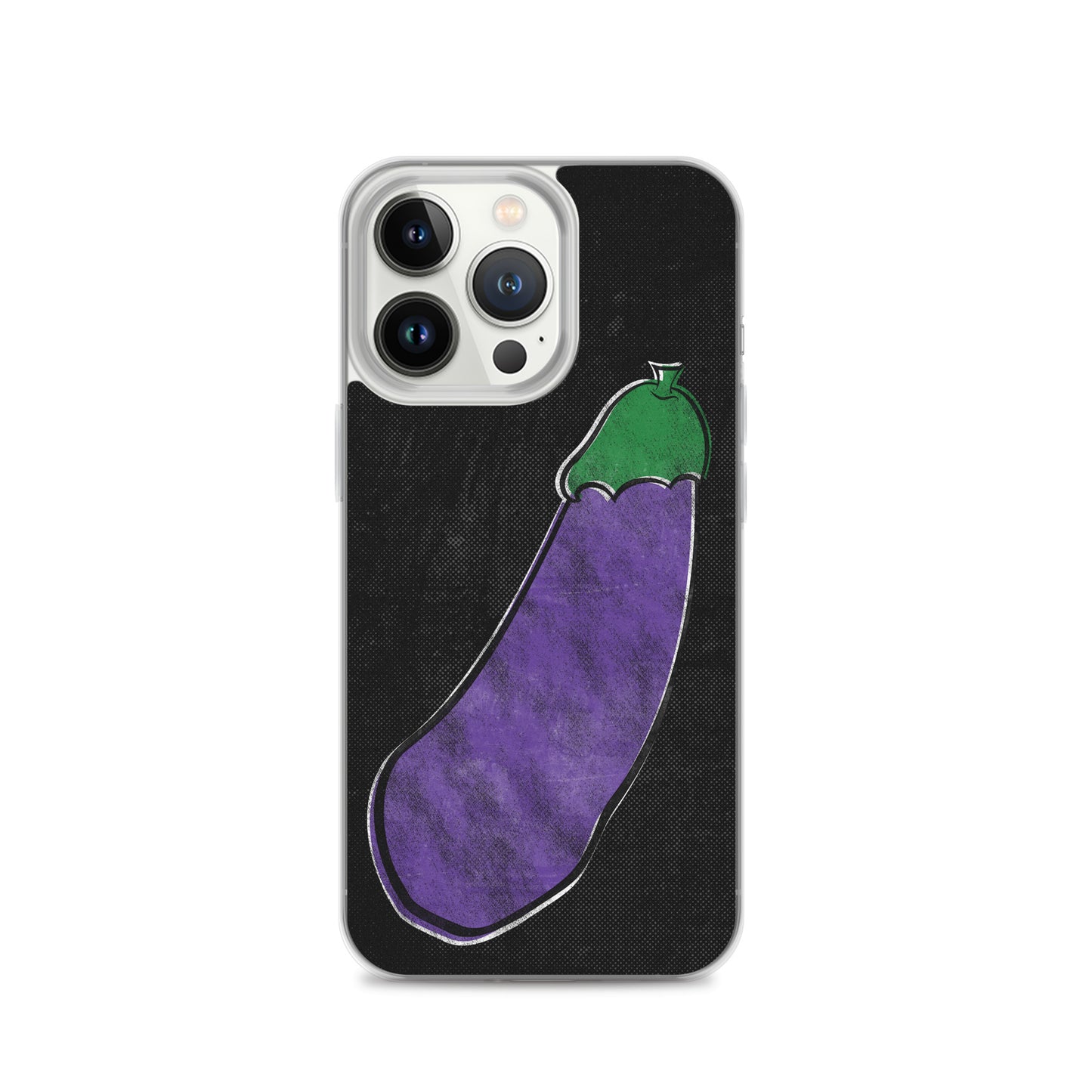 Distressed Happy Eggplant iPhone Case