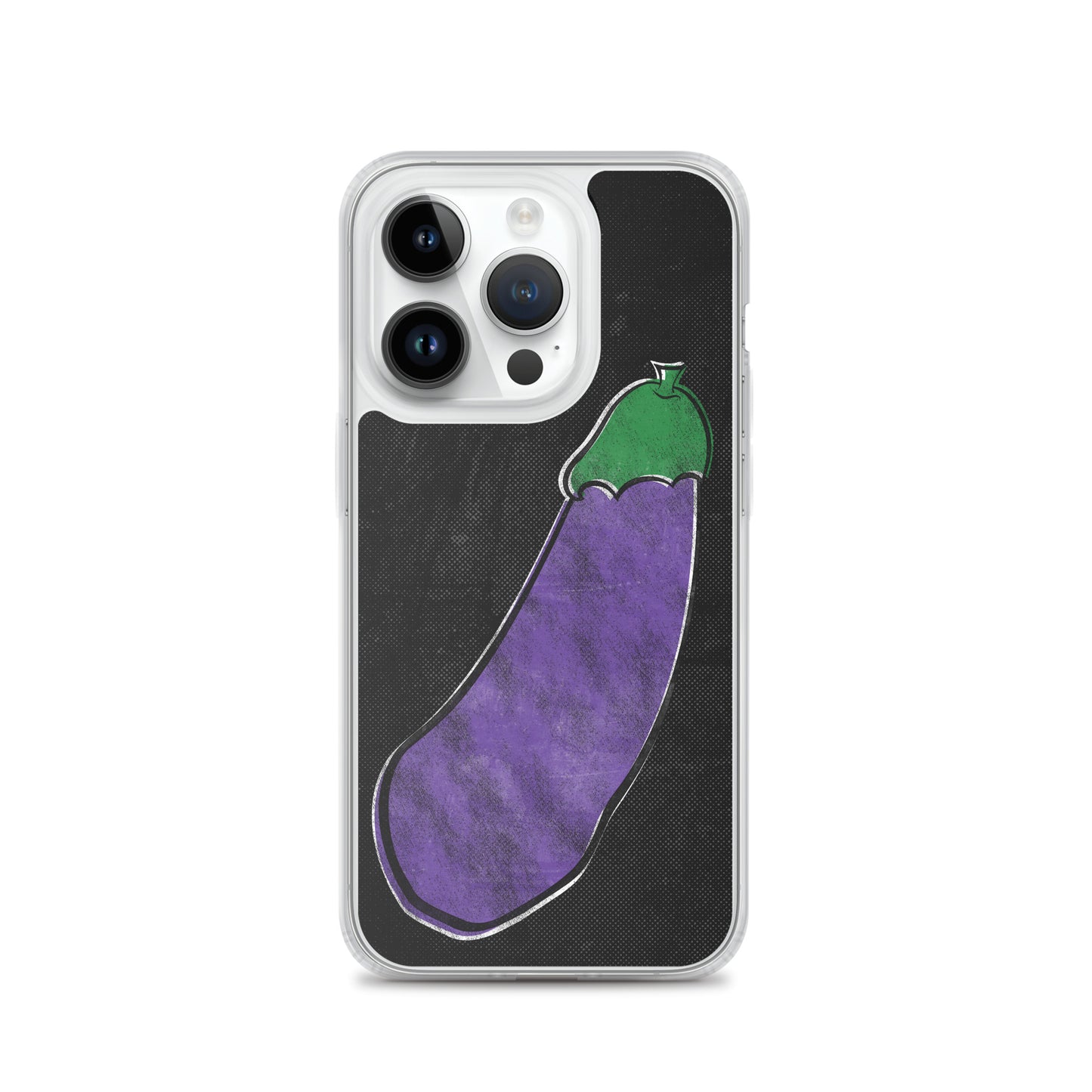 Distressed Happy Eggplant iPhone Case