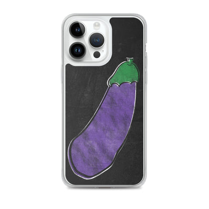 Distressed Happy Eggplant iPhone Case